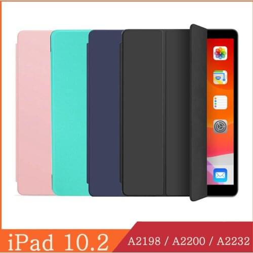 Stand Flip Case for Apple iPad 10.2 7th 2019 A2198 A2200 A2232 PU Leather Magnetic Case Auto Wake/Sleep Smart Cover