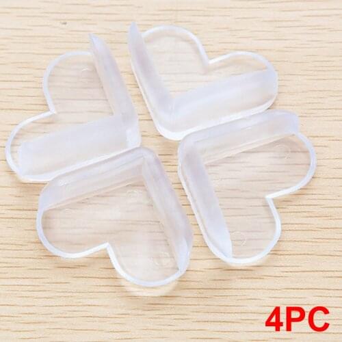 4Pcs Love Heart Shape Child Safety Corner Protector Soft PVC Desk Table Guard Edge Protection Cover Safe Cushion