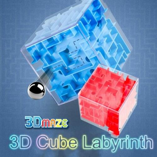 Maze Magic Cube Puzzle Game Labyrinth Ball 3D Cube Labyrinth Fun Brain Game Improve Challenge Educational Toys for Children