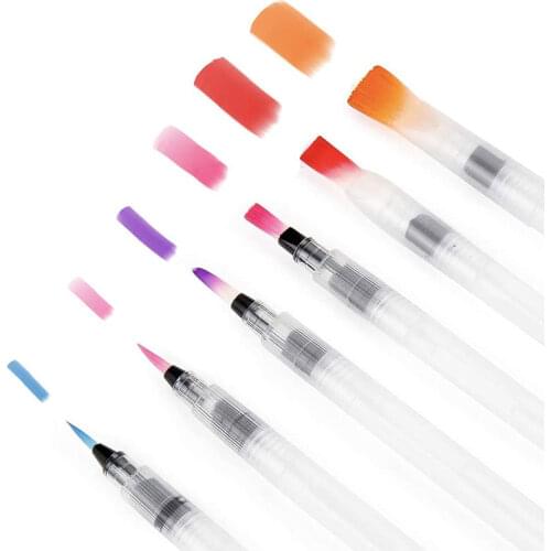 1/3 PCS Refillable Paint Brush Water Color Brush Soft Watercolor Brush Ink Pen for Painting Calligraph Drawing Art Supplies