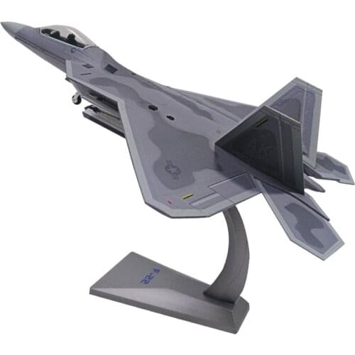 1/72 Scale Alloy Fighter F-22 US Air Force Aircraft F22 Raptor Model Toys Children Kids Gift for Collection Desk Decoration