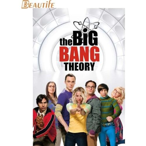 Custom The Big Bang Theory Poster Cloth Silk Poster Home Decoration Wall Art Fabric Poster Print 30X45cm,40X60cm.50X75cm,60X90cm
