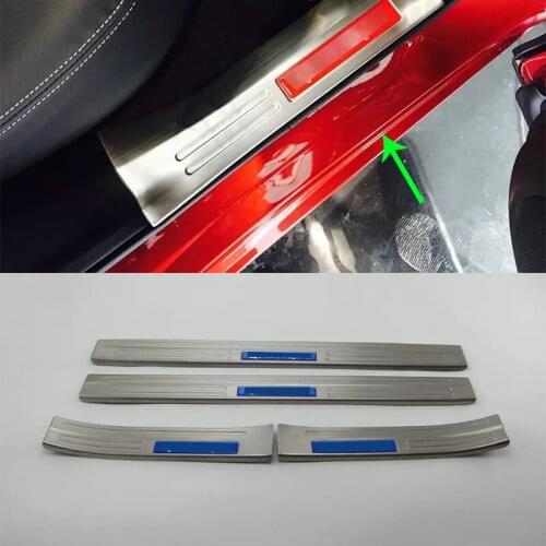 OUBOLUN exterior car accessories Car body kits stainless steel exterior door scuff plate For Nissan Qashqai 2016