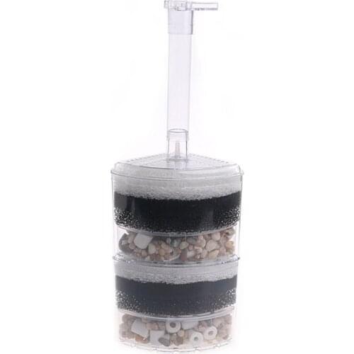 Useful Air Driven Biochemical Corner Filter Sponge Fry Shrimp Fish tank Aquarium W215