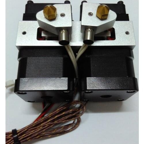 3D printer dual nozzle head extruder full Kit Compatible with Makerbot Replicator 2x 0.4mm nozzle Suitable for 1.75mm filament