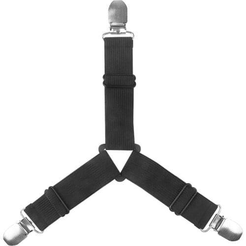 Elastic Bed Sheet Grippers Belt Fastener Bed Sheet Clips Adjustable Mattress Cover Blankets Holder Bed Sheet Fasteners Straps