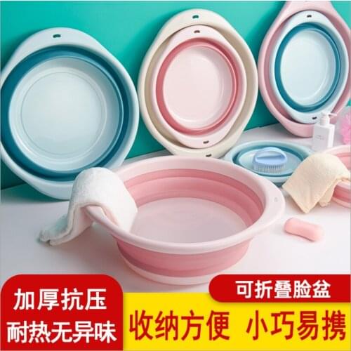 Foldable Washbasin Outdoor Travel Portable Plastic Foldable Washbasin Foldable Plastic Basin Washing Vegetables