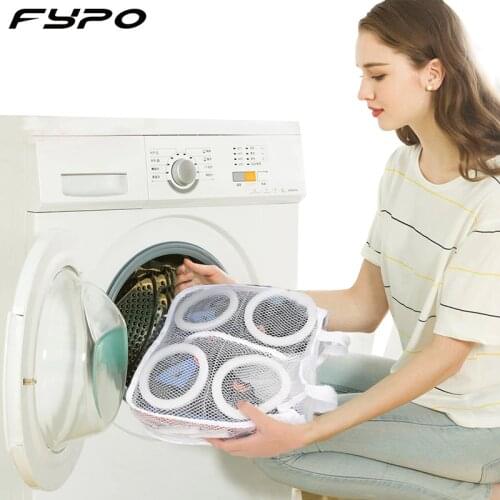Fypo Laundry Shoes Bag Shoes washing machine Protector Bag Socks Mesh wash Bags Mesh Dry Shoe Portable Washing Bags