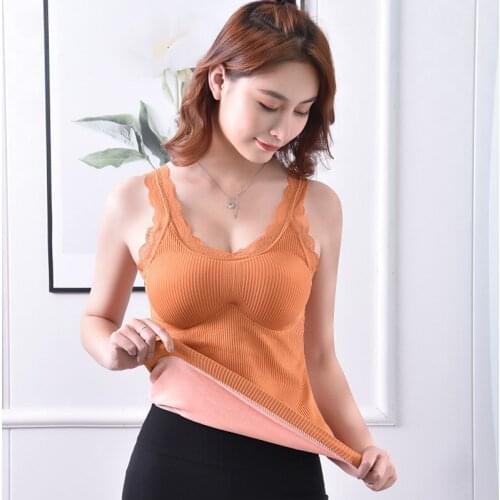 Thermal Underwear Warm Body Tops Vest Women Sleeveless Slim Seamless O Neck Prayger Spandex Solid Standard