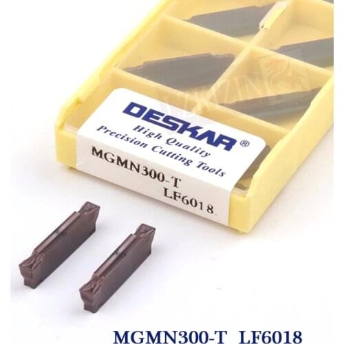10PCS MGMN150 MGMN200 MGMN250 MGMN300 MGMN400 MGMN500 LF6018 Carbide Insert CNC Lathe Grooving Turning Tool for Stainless Steel