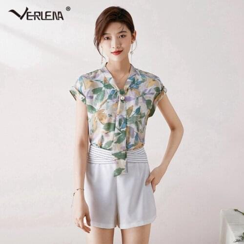 Verlena Womens Chiffon Blouses