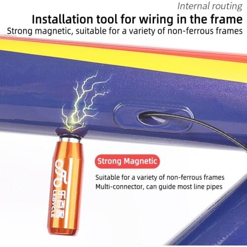 LEBYCLE Bike Internal Routing Tool Aluminum Alloy Carbon Fiber Frame Variable Speed Brake Line Tubing Installation Lead Thread
