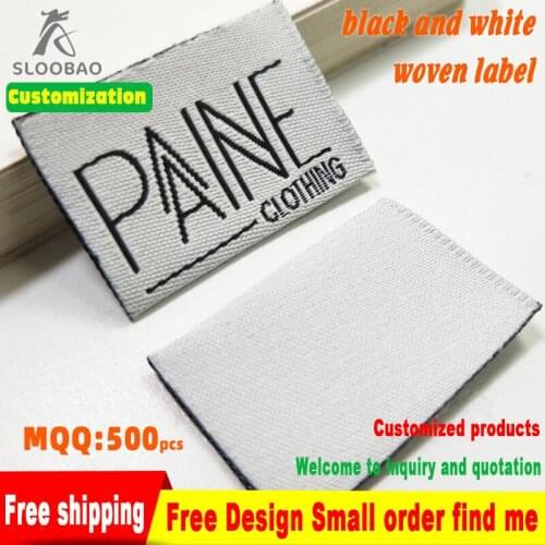 High Quality Custom Your Own Garment Clothing Main Label Woven Labels Free Shipping