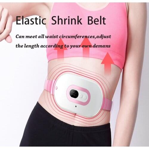 Women Warm Palace Belt Waist Massager Electric Heating Uterus Acupoints Vibrating Relief Menstrual Pain Massage Waist Abdomen