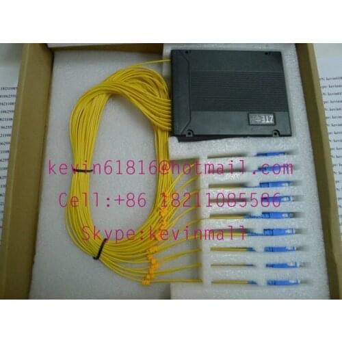 ZTE 1x16 PLC Splitter,siglemode, SC/FC/ST/LC connector ODN. FiberCore