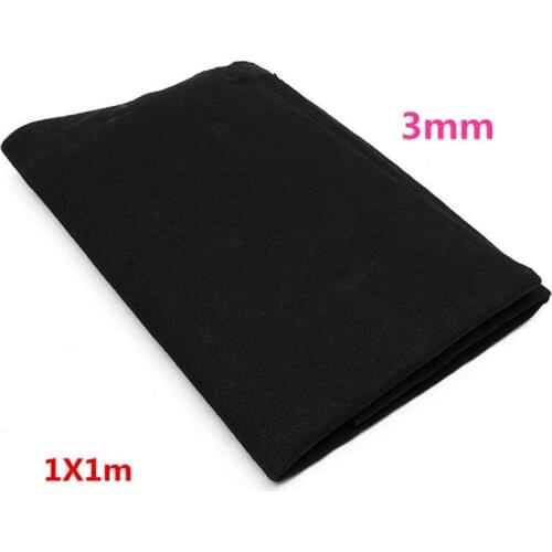 1m x 1m Thickness 3mm Home Fabric Black Air Conditioner Activated Carbon HEPA Air Purifiers Accessories Purifier Filter
