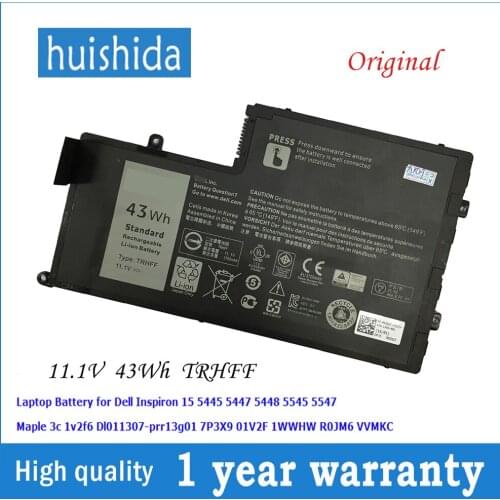 11.1 V 43wh TRHFF New original laptop battery for Dell DL011307-PRR13G01 01v2f6 Inspiron 14 14-5447 15 15-5547 series