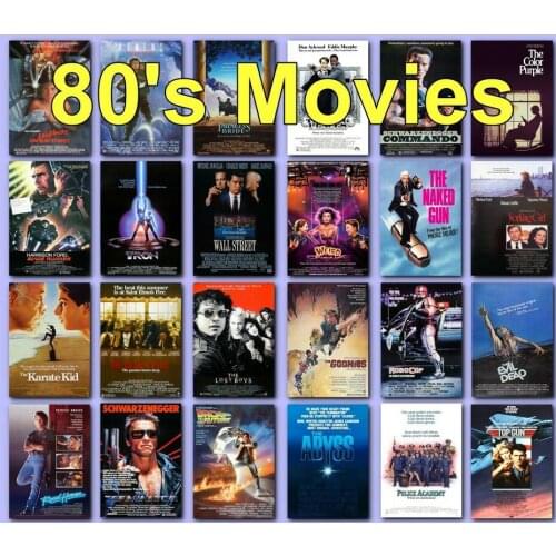 42style Choose Classic Movie 1980s 80s Art Film Print Silk Poster for Your Home Wall Decor 24x36inch