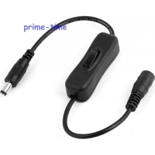 5pcs LED Strip Light On/Off Switch Wire with Female and Male DC 12V Power Connector Plug for Single Color LED Strip