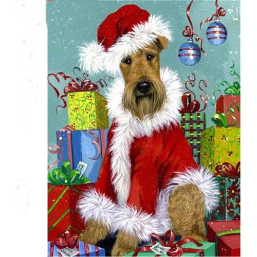 New Full Drill Diamond Embroidery Cross Stitch Animal 5D DIY Diamond Painting Dog Mosaic Sale Christmas Gift Hobbies And Crafts