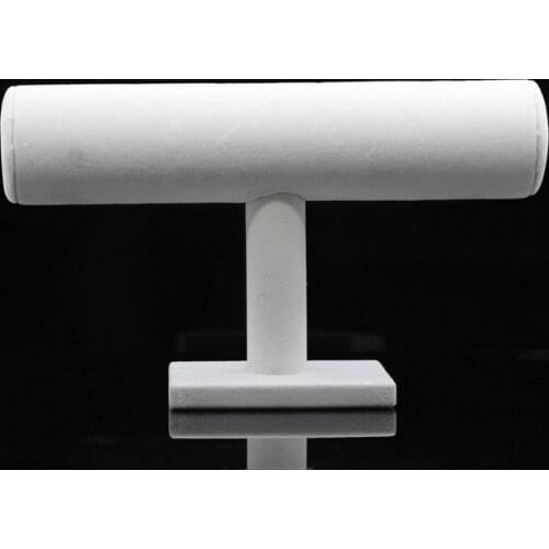 Free Shipping 2PC/lot White & Black Jewelry Display Stand Bracelet Chain Bangle Watch T-bar 9"x5 4/8"