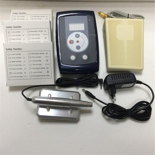 Digital permanent makeup tattoo device kit professional siwss motor tattoo machine kits for eyebrow lip