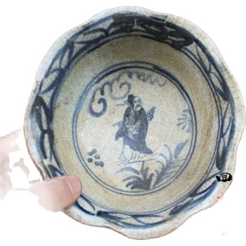 Jingdezhen porcelain bowl antique blue and white bowl