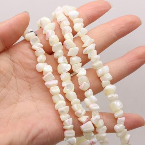 Hot Sale Natural Mother of Pearl Bead Irregular Gravel Shell Loose Beads for DIY Bohemian Necklace Bracelet Making Beach Jewelry