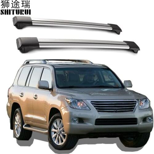 2Pcs Roof Bars For Lexus LX-Series UZJ200 470 570 2008-2014 Aluminum Alloy Side Bars Cross Rails Roof Rack Luggage LOAD 200KG