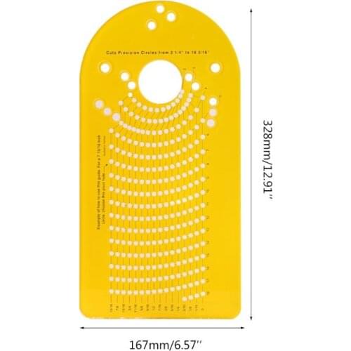 Router Circle Guide Circle Cutting Jig for Plunge Router 2-1/4 to 18-3/16 inch Diameter for making speaker cutouts