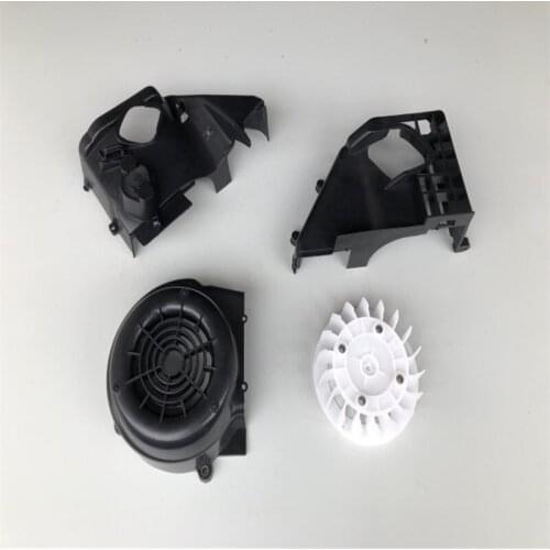 Motorcycle Engine Fan Cover Air Shroud Cooling Assembly Fit for GY6 125 150 125CC 150cc152QMI 157QMJ 1P52QMI 1P57QMJ ATV Scooter