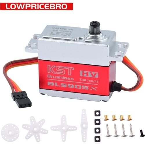 KST BLS905X 8.4v 8kg 0.035sec Standard Brushless Servo Motor for Helicopter 550-700 Tail RC Models