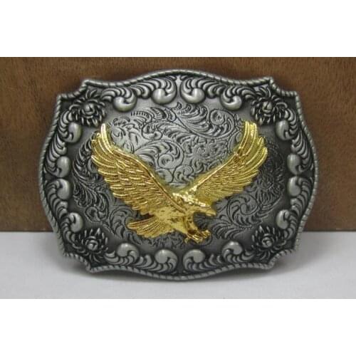 Fashion Eagle Belt Buckle Cowboy Belt Head Belt Clasp Hook Woman Man Jeans Jewelry Accessories Fit 3.8cm/4cm Wide Belt 10pcs/lot