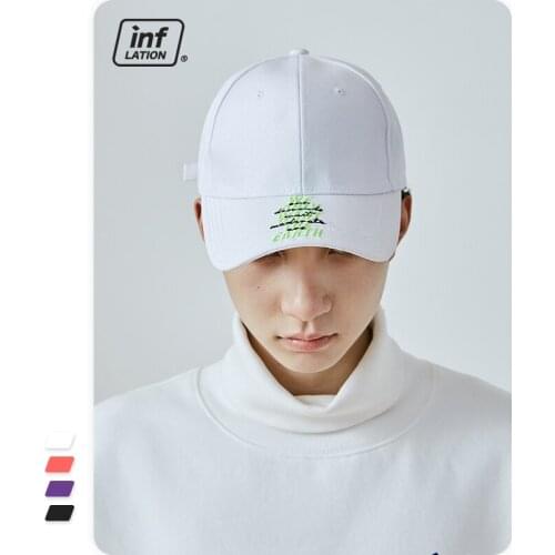 INFLATION Men Baseball Cap бейсболка100%Cotton Pure Color Mens Baseball Cap Multi-Color Outdoor Couple Baseball Cap 244CI2020