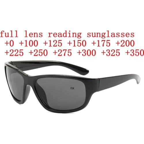 2021 Mens Sports Full Reading Sunglasses Driving Cycling Outdoor Classic Reader Goggles Sun Glasses Diopter NX