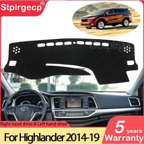 For Toyota Highlander XU50 Kluger 2014~2019 Anti-Slip Mat Dashboard Cover Pad Sunshade Dashmat Carpet Accessories 2015 2017 2018