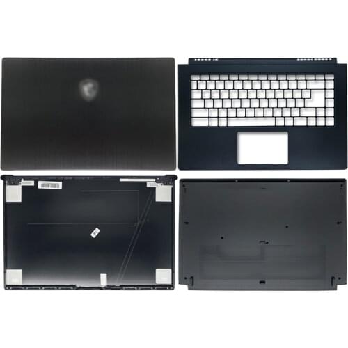 NEW Laptop Case for MSI Modern 15 MS-1551 M15 LCD Back Cover/Palmrest/Bottom Case Black Silver Notebook Computer Case