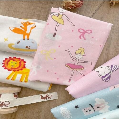 50cmx155cm solid color poplin cotton fabric DIY childrens clothing making saliva towels for girls bedding quilt bedding fabric