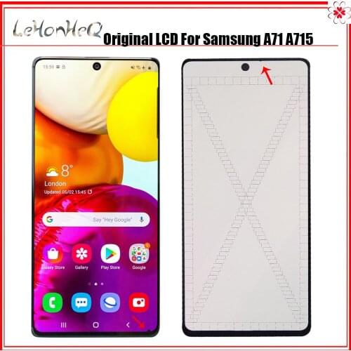 Original LCD For Samsung Galaxy A71 A715 LCD Display With Dead spot With Touch Screen Digitizer Assembly