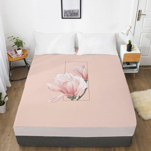 1PC Fitted Sheets Mattress Cover With Elastic Band 3D Bed Sheet Linens 90x200 200x220 Bed Sheet Customize any size design