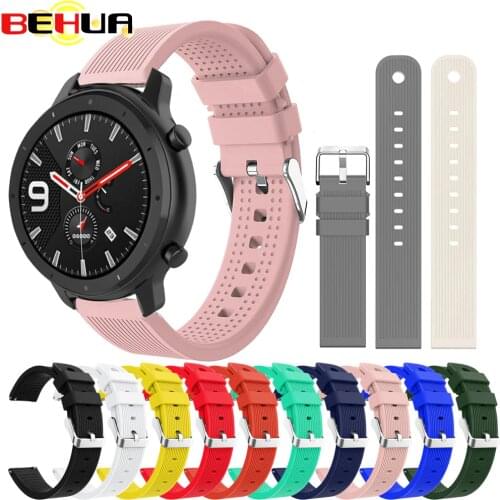 Replacement Soft Silicone Watch Band Wrist Strap for Huami AMAZFIT GTR 42mm GTS Youth Smart watch Straps Wearable accessories
