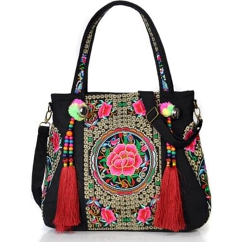 New Chinese national style fashion embroidered bag features national embroidery hand bag shoulder bag travel leisure bag