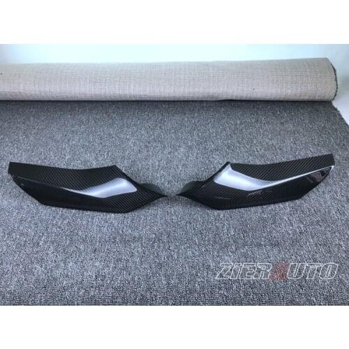 Carbon Fiber Front Bumper Flaps For BMW M2 F87 Dry Carbon Fiber