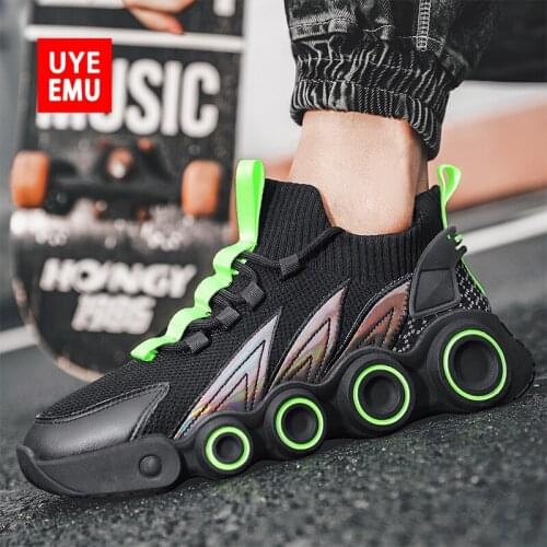 UYEEMU Mens Coconut Shoes Summe 2021 New Trend Popcorn Lightweight Korean Mesh Breathable Casual Sports Running Shoes Size39-44