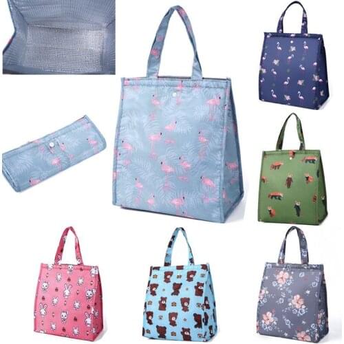 2019 Hot Cute Women Ladies Girls Kids Portable Insulated Lunch Bag Waterproof Picnic Tote Cooler Box