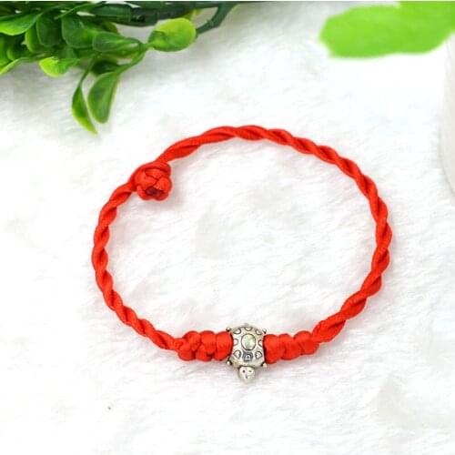 10pcs Fashion Accessories Sea Turtle Lucky Red Cord String Bracelets DIY Handmade Weave Jewelry Bracelet Bangles