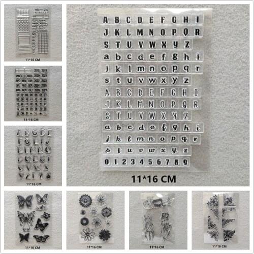 26 Styles can Choose) Flowers Clear Stamps DIY Scrapbooking Craft Supplies Silicone Seal Custom Photo Album Stamping