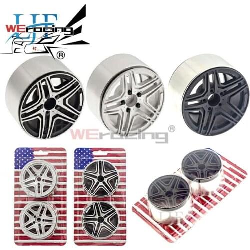 4PCS 1/10 RC Rock Crawler Aluminum 2.2 Beadlock Wheel Rims for Traxxas TRX4 Benz G500 TRX6 Axial SCX10