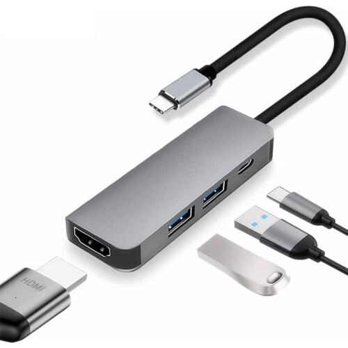 4 In 1 HUB Type C USB 3.0 Multi USB HDMI with Micro Charge HUB For Surface MacBook Pro Computer Accessories USB Expand