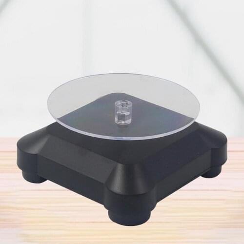 50% Hot Sales Display Support Wireless Anti-slip Plastic 360 Degree Electric Rotating Turntable Display Base for Model